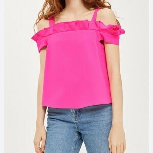 PinkOff-Shoulder Top